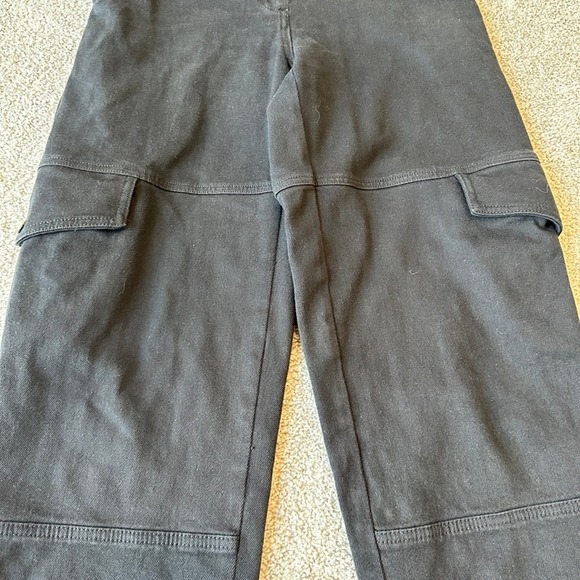 Aritzia Wilfred Maeve Cargo Jeans Black Size 2 Y2K Baggy Wide Leg Grunge Goth - Picture 4 of 11